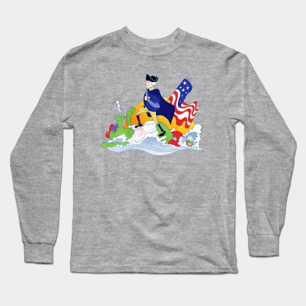 Crossing the Delaware Long Sleeve T-Shirt by millielandis